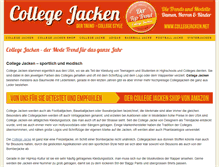 Tablet Screenshot of collegejacken.net
